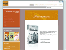 Tablet Screenshot of caurislivres.com
